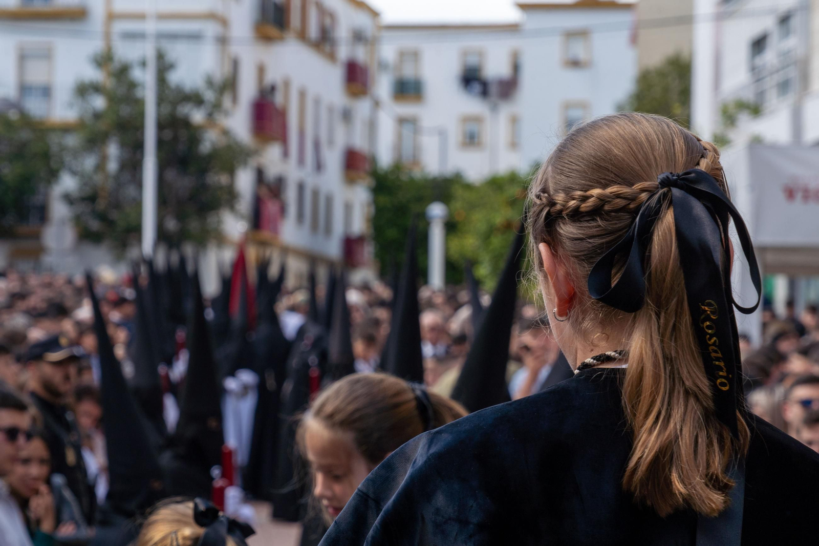 Domingo de Ramos: Imágenes de la procesión de La Sagrada Cena y Maria Santísima del Rosario