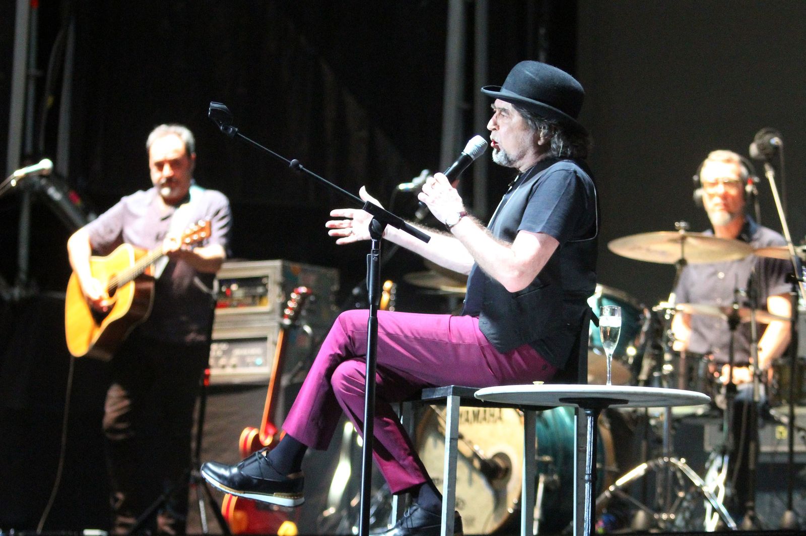 Joaquín Sabina en un concierto en Huelva en julio de 2017