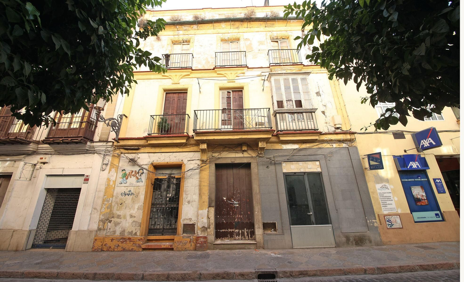 Una casa ocupada en el centro de Jerez