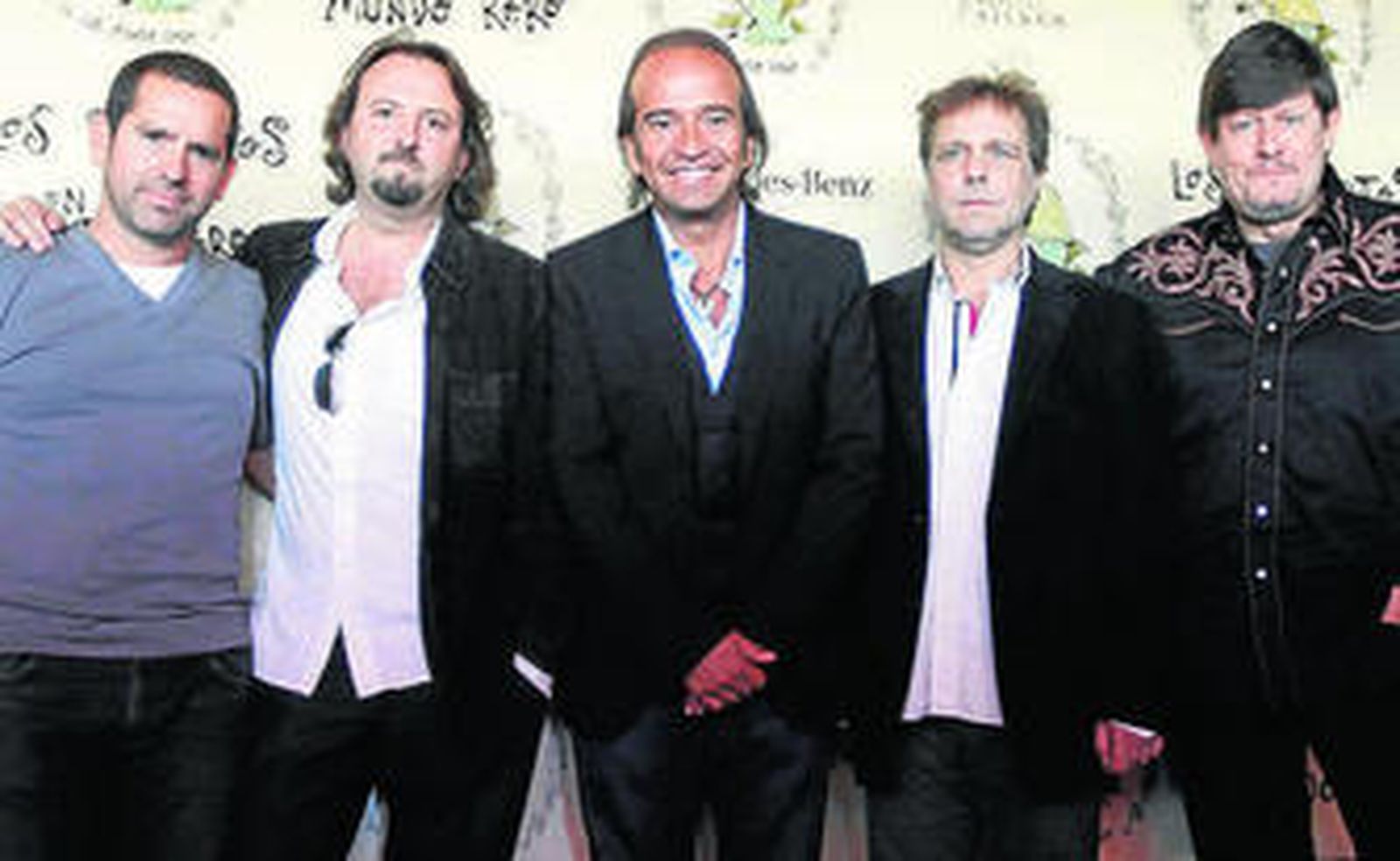 Los Secretos, en la presentación ayer de su último trabajo.