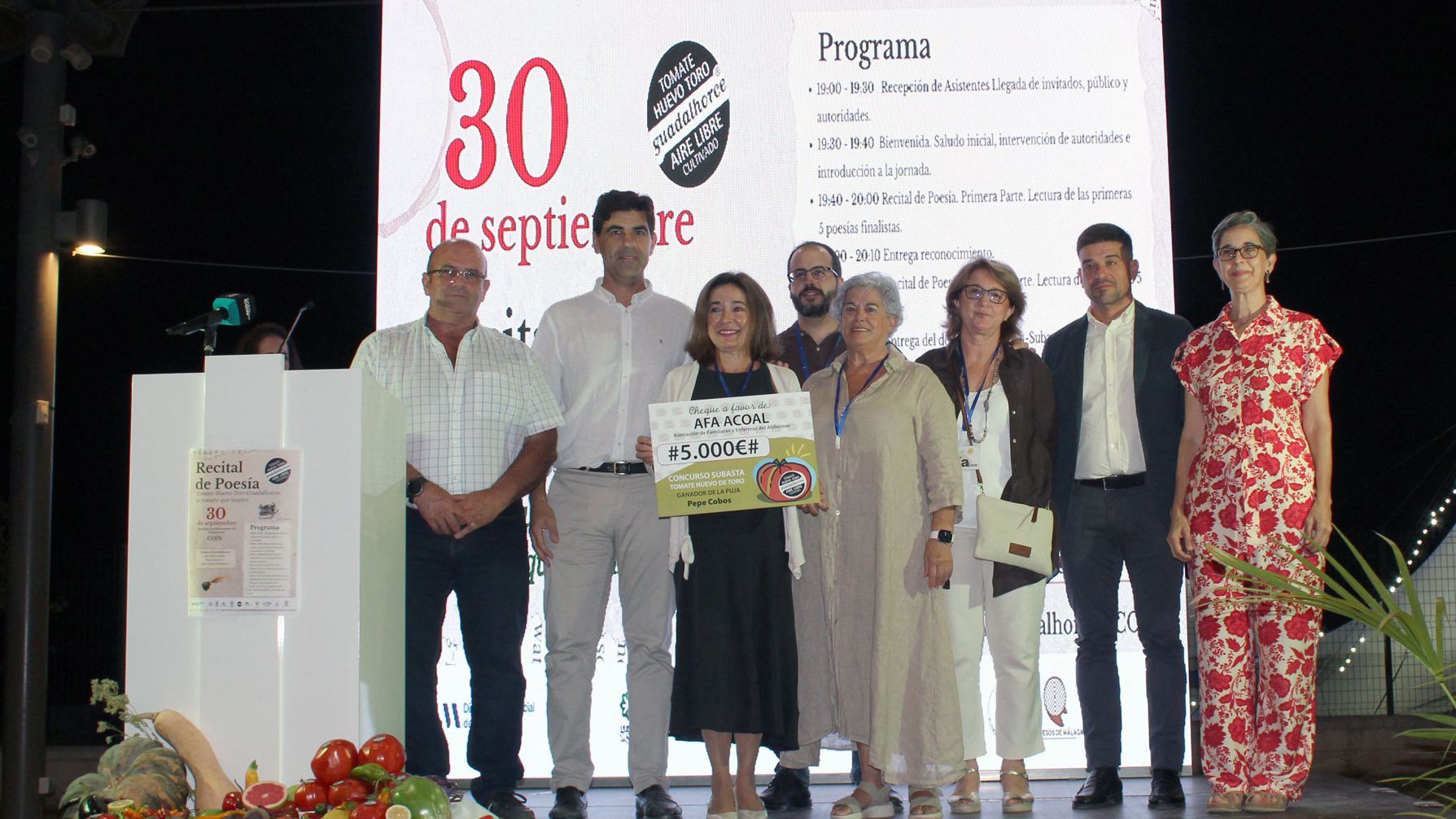 El tomate Huevo Toro entrega 20.000 euros a cuatro entidades sociales en Coín
