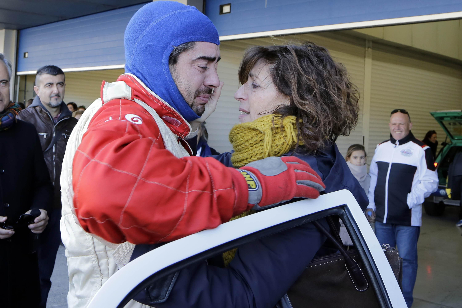 Carlos Melero, con su madre. Carlos Melero, con su madre.