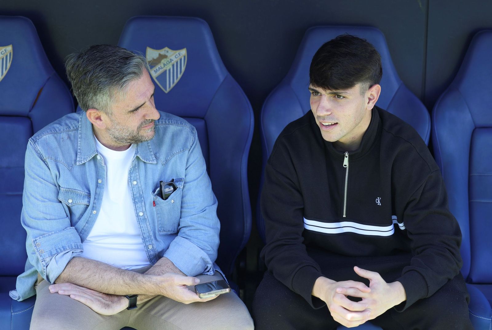 La entrevista a Izan Merino, en fotos