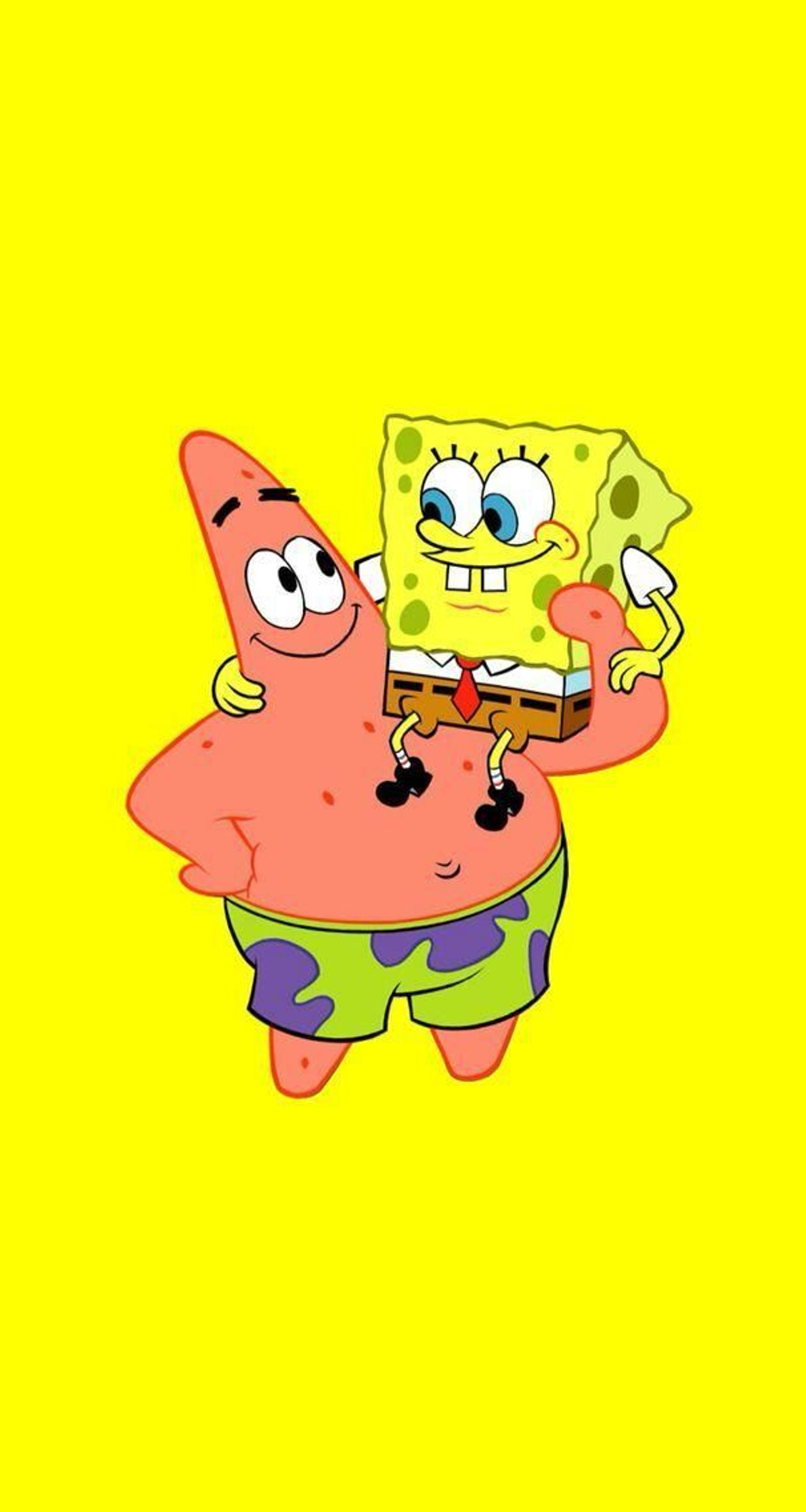 Patricio y Bob Esponja.