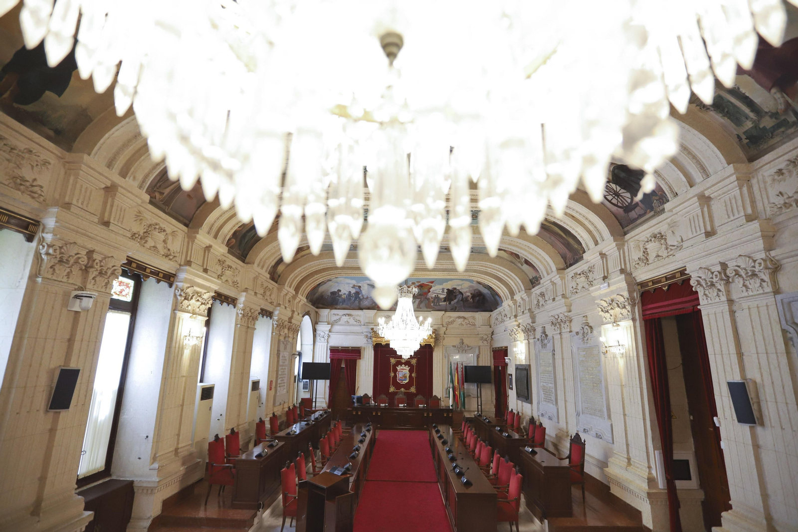Las fotos del Ayuntamiento de Málaga, un edificio centenario
