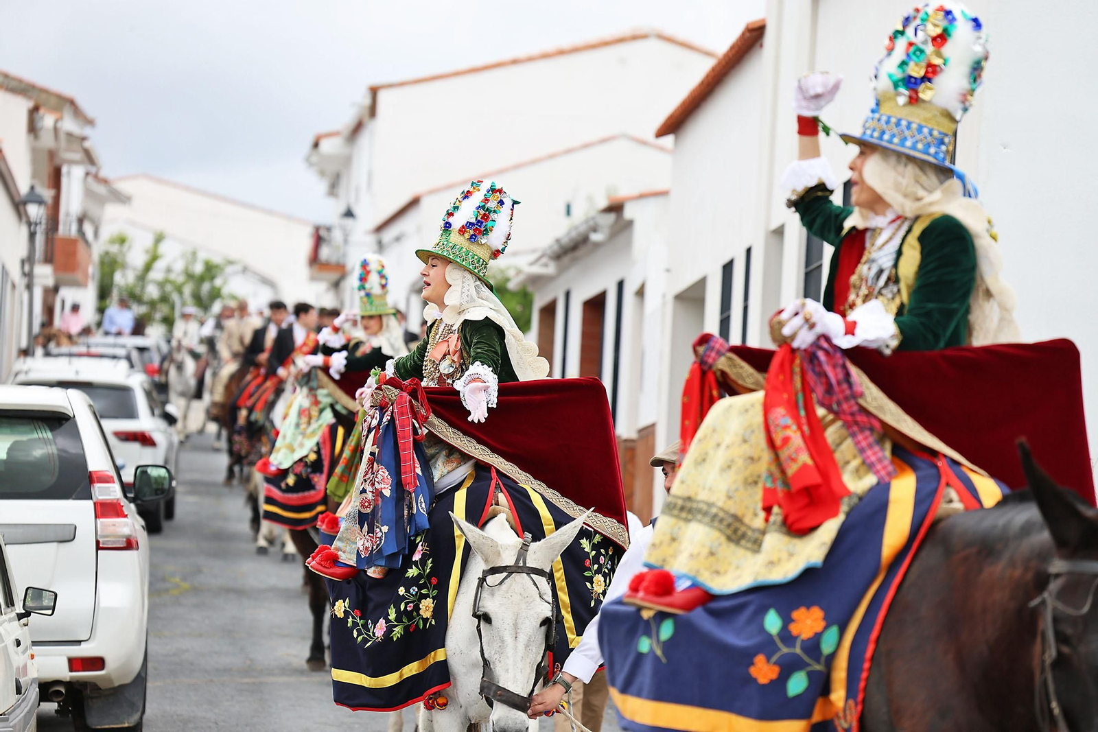 Las imágenes de la romería de San Benito Abad en el Cerro del Andévalo de Huelva
