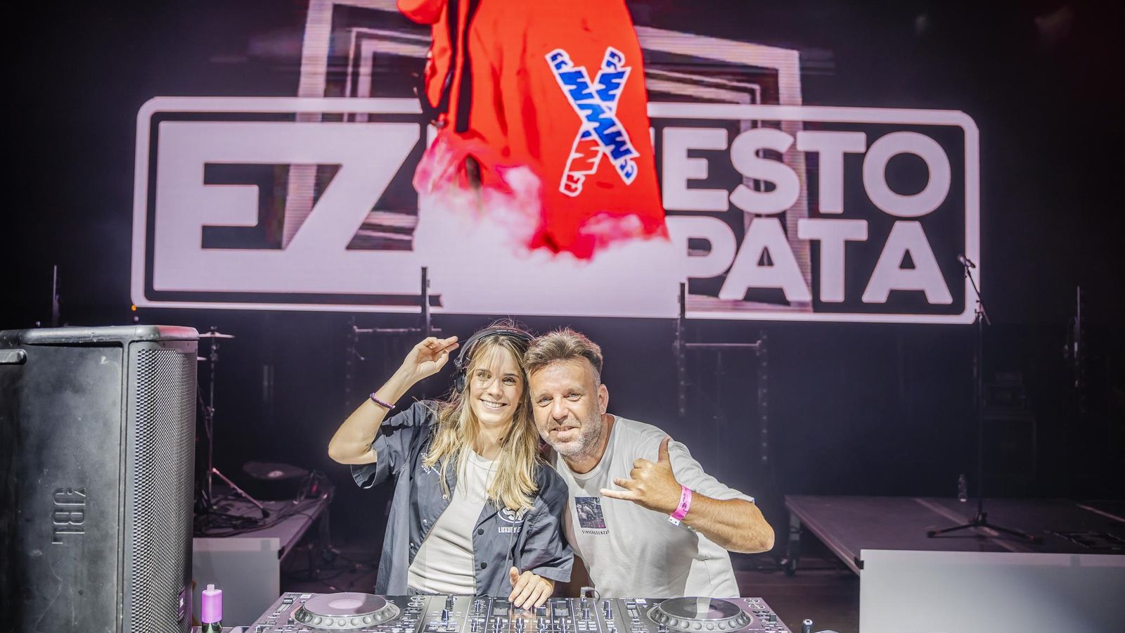 Miriam Amat y Ernesto Zapata animaron la fiesta.