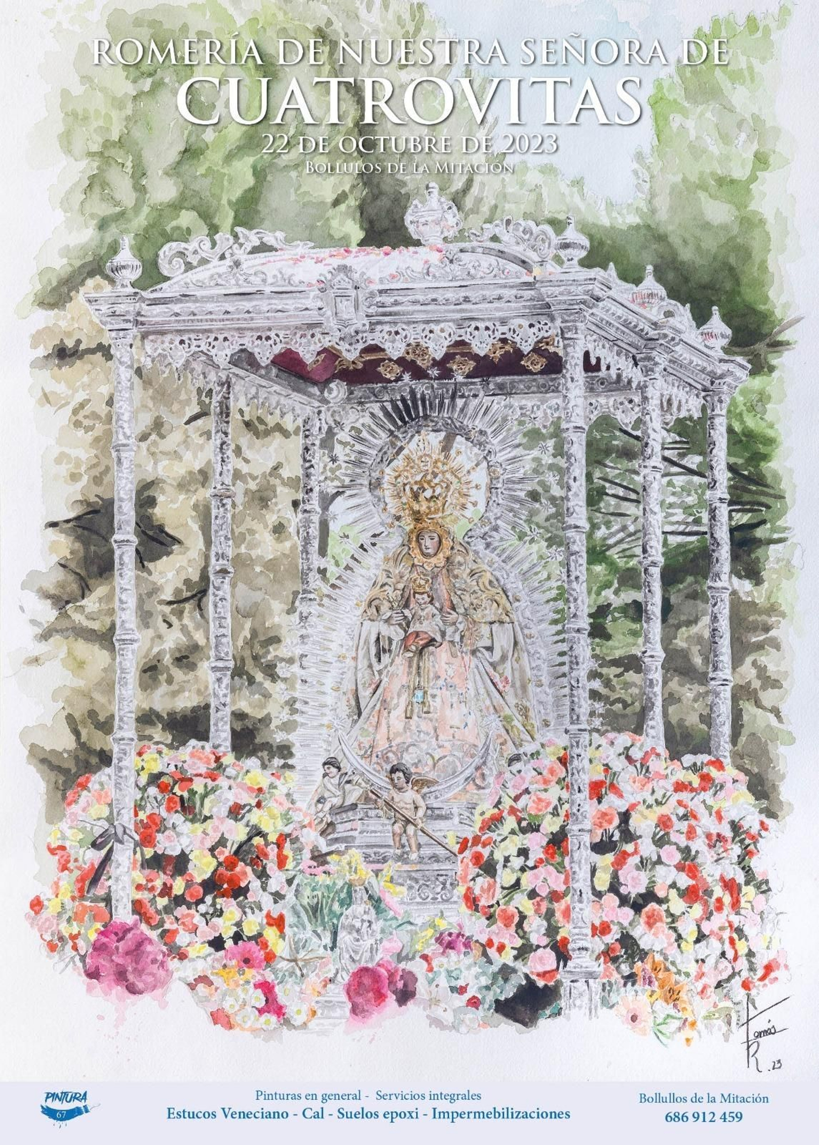 Cartel de la Romería de Cuatrovitas 2023