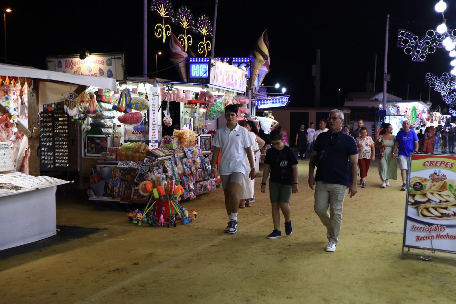 Imágenes del ambiente de Colombinas el día 4 de agosto