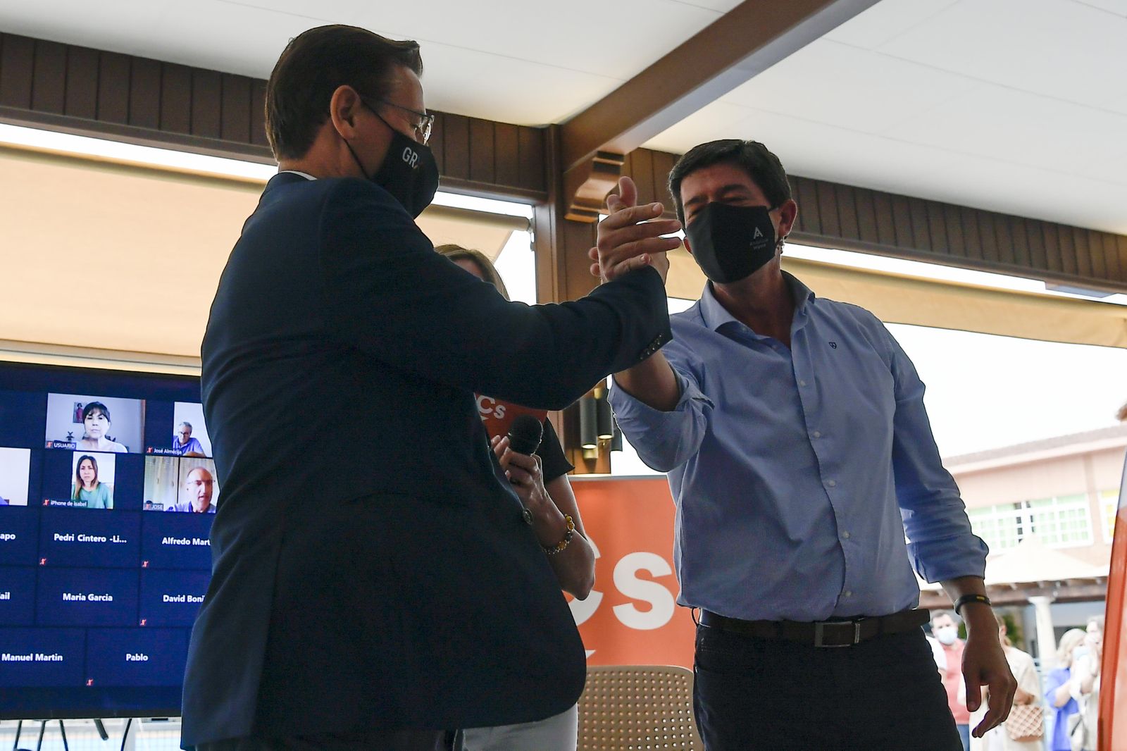 Imagen de archivo de Luis Salvador y Juan Marín, durante un acto el pasado mes de junio.