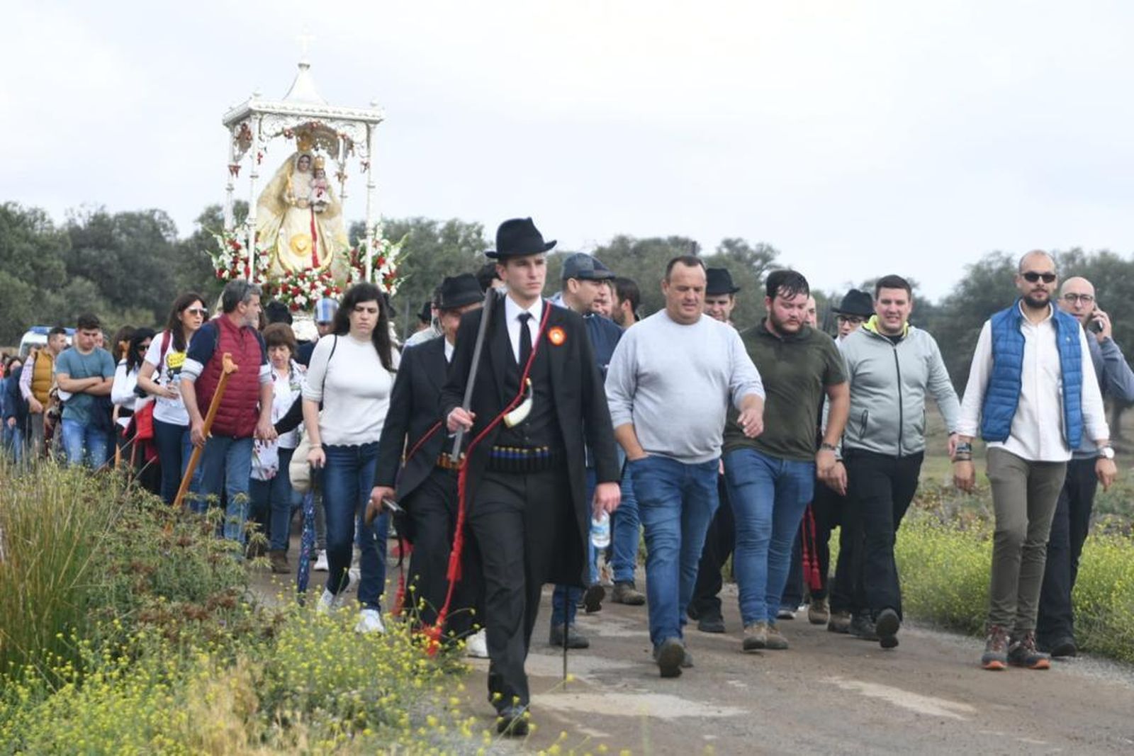 La despedida de la Virgen de Luna en Pozoblanco, en fotografías