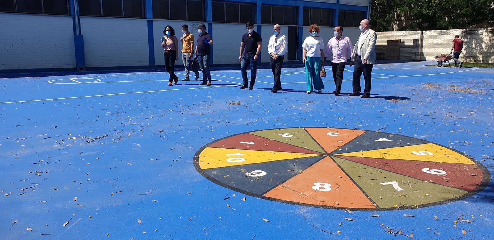 El patio del colegio San Ignacio.