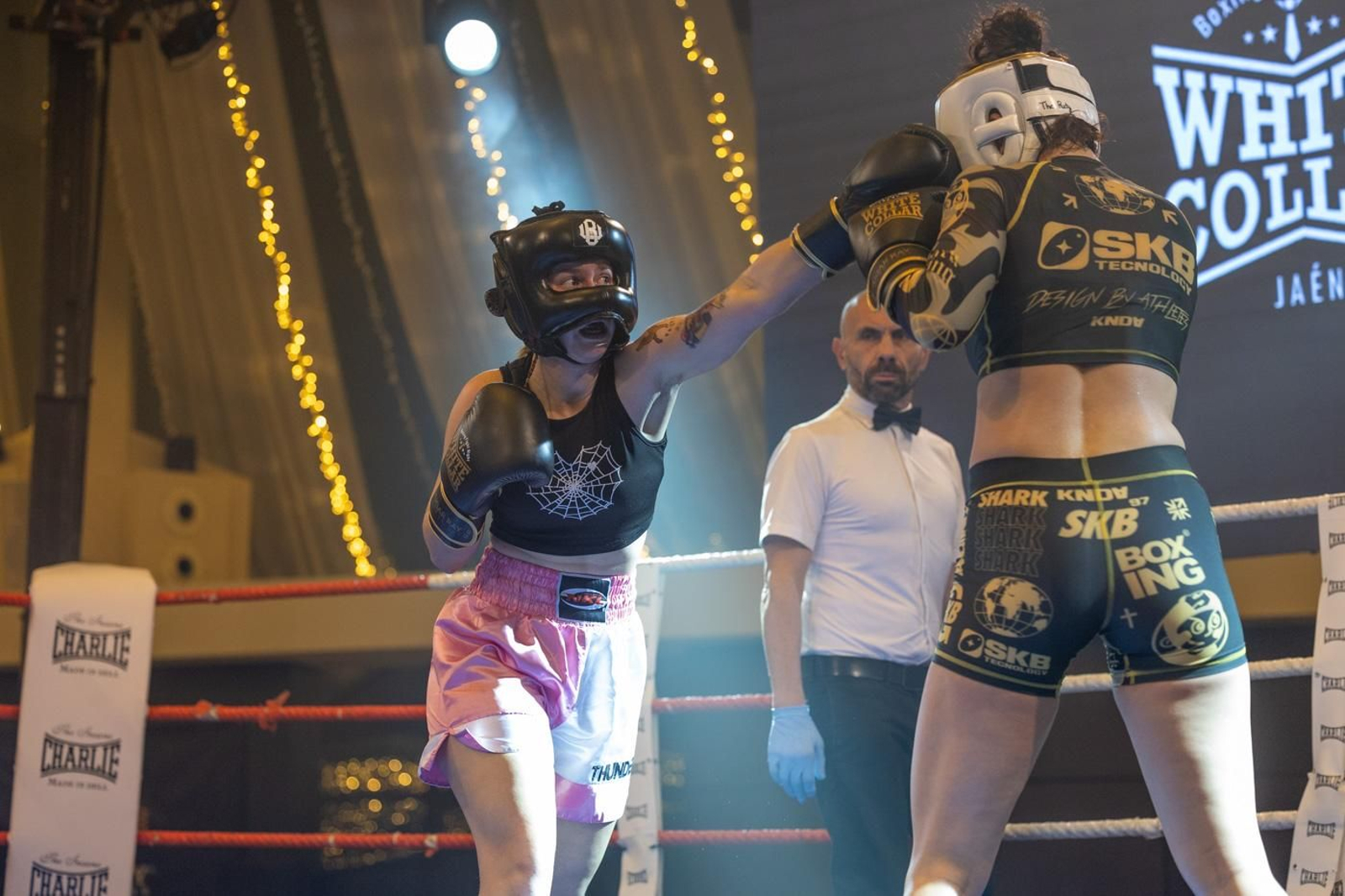 El boxeo solidario de la VI velada White Collar Boxing cautiva al público de Jaén