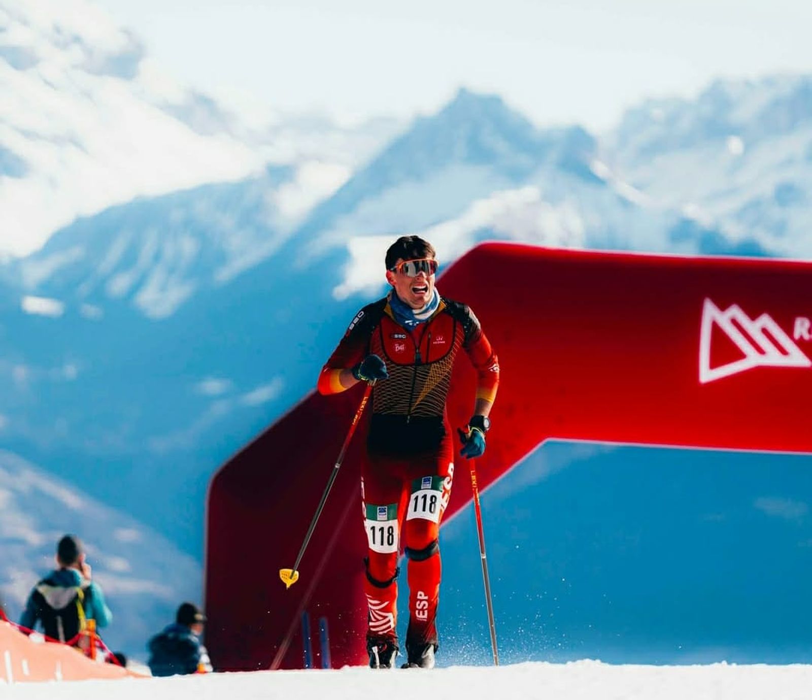 Gonzalo Casares en pleno esfuerzo.
