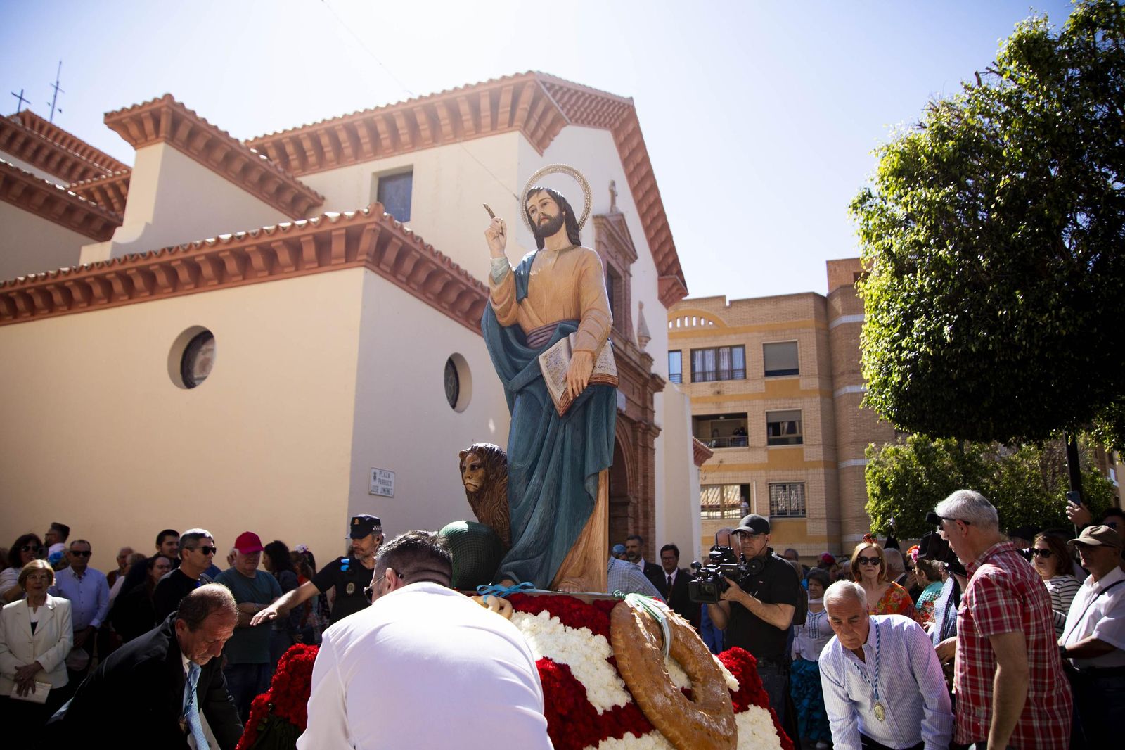 Las imágnes de la misa y procesión en honor a San Marcos en El Ejido