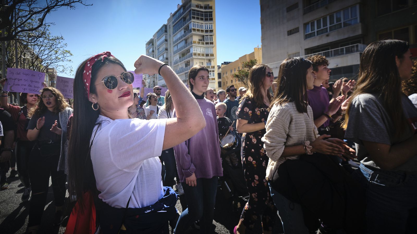 Manifestación por el Día Internacional de la Mujer.