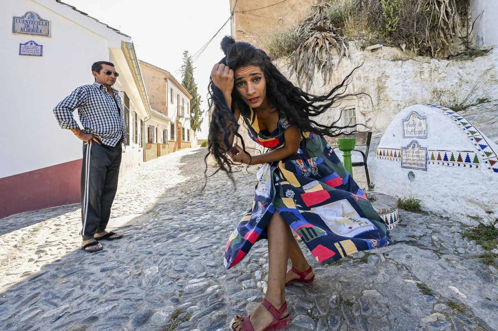 Zeinab Sabbah, artista siria que vive en el Sacromonte, protagonista al aparecer en un vídeo de Israel criticando a España por no apoyarla en la masacre de Palestina