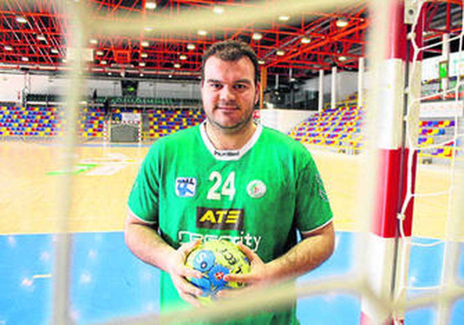 Rafa Baena, en una de las porterías del Fernando Argüelles.