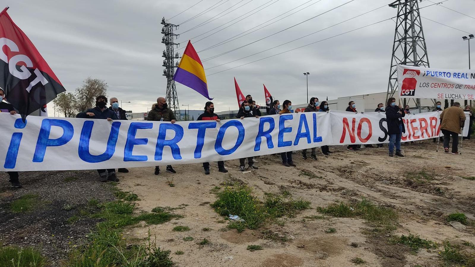 Protesta de CGT en Airbus Getafe