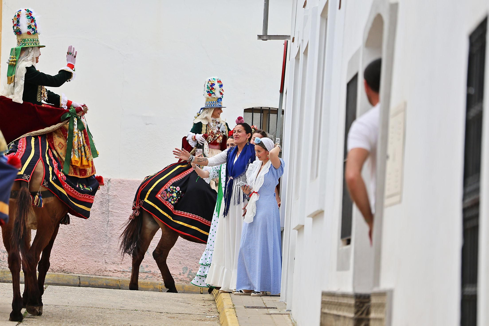 Las imágenes de la romería de San Benito Abad en el Cerro del Andévalo de Huelva