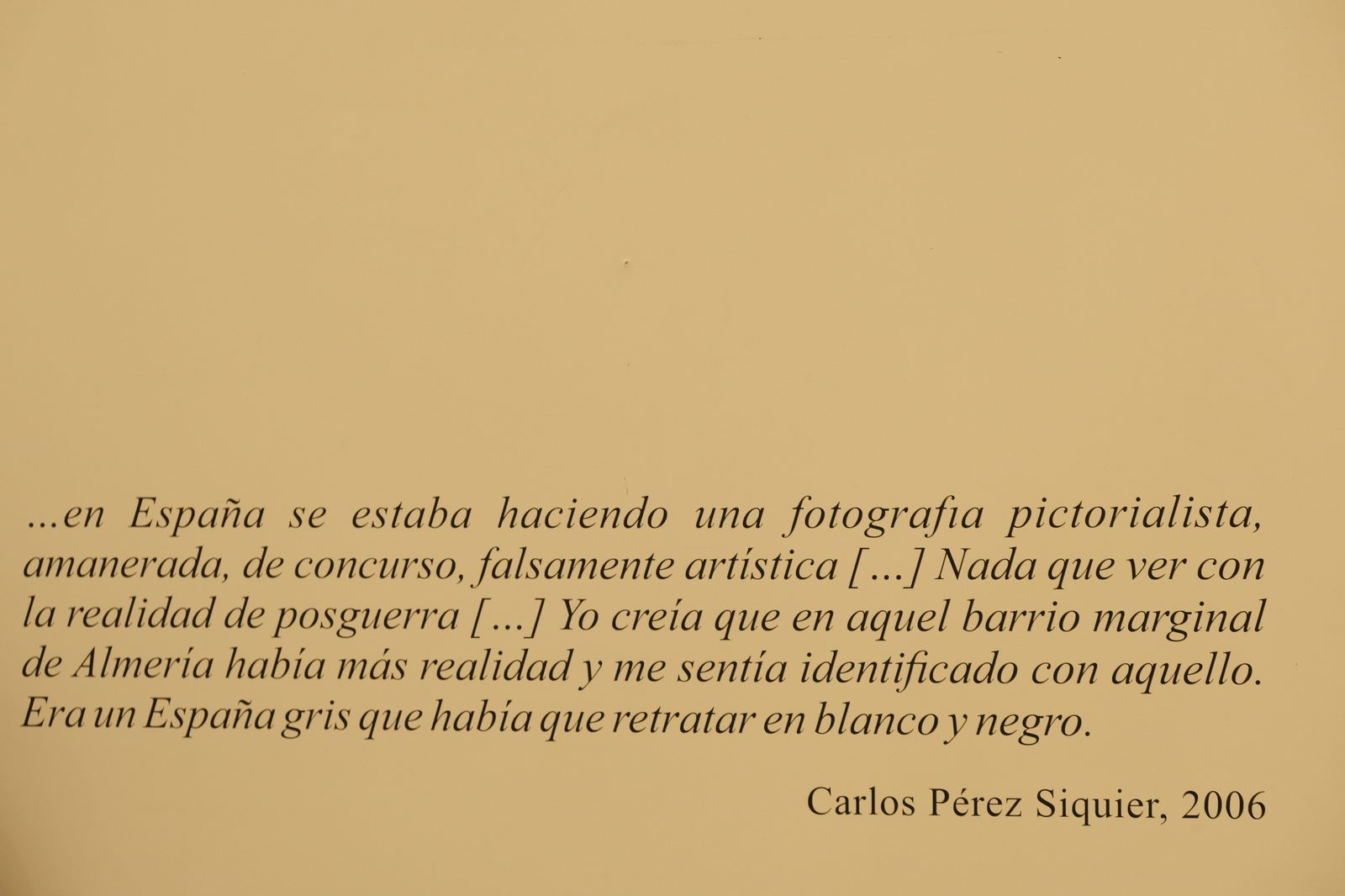Imágenes inauguración exposición fotógrafo Carlos Pérez Siquier. Diputación de Almería