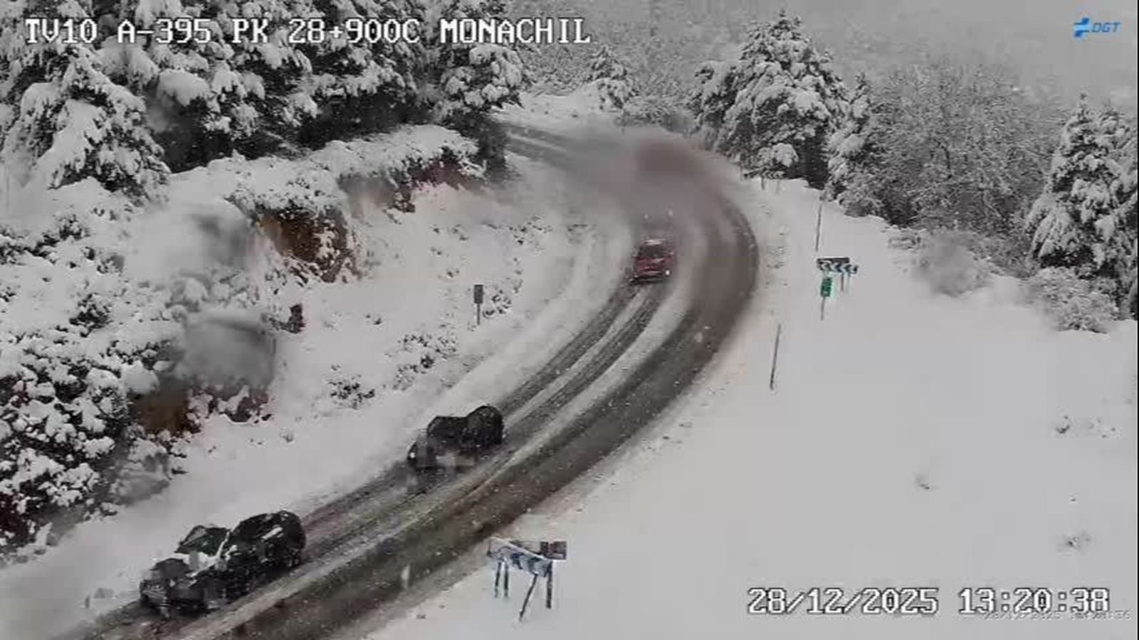 Circulación en la A-395