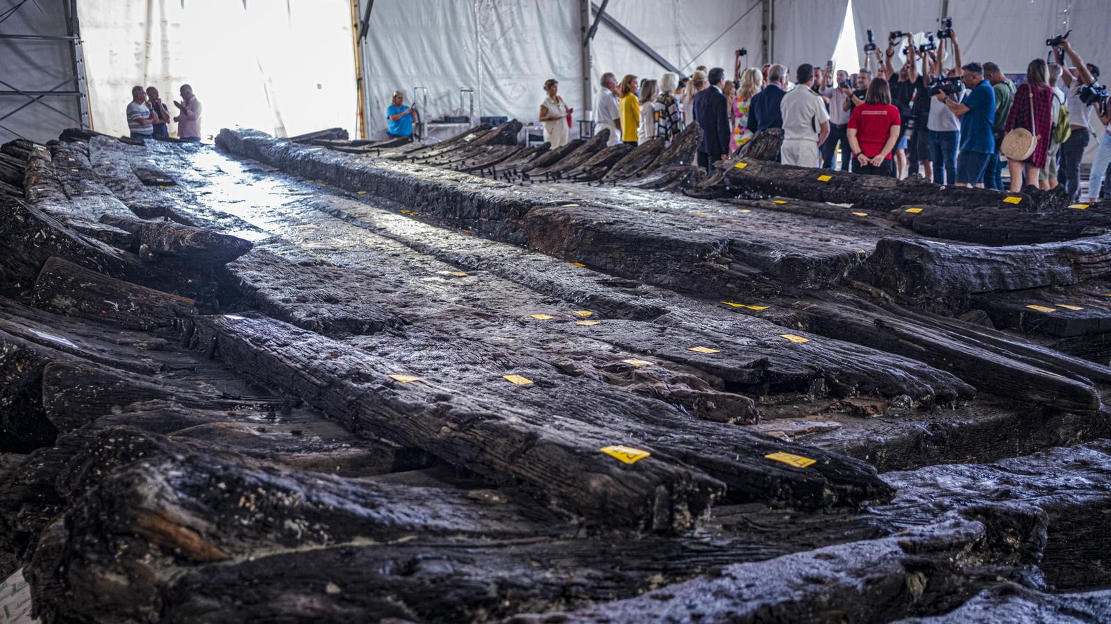 Las imágenes del pecio del siglo XVII (Delta I) rescatado en aguas de la Bahía de Cádiz