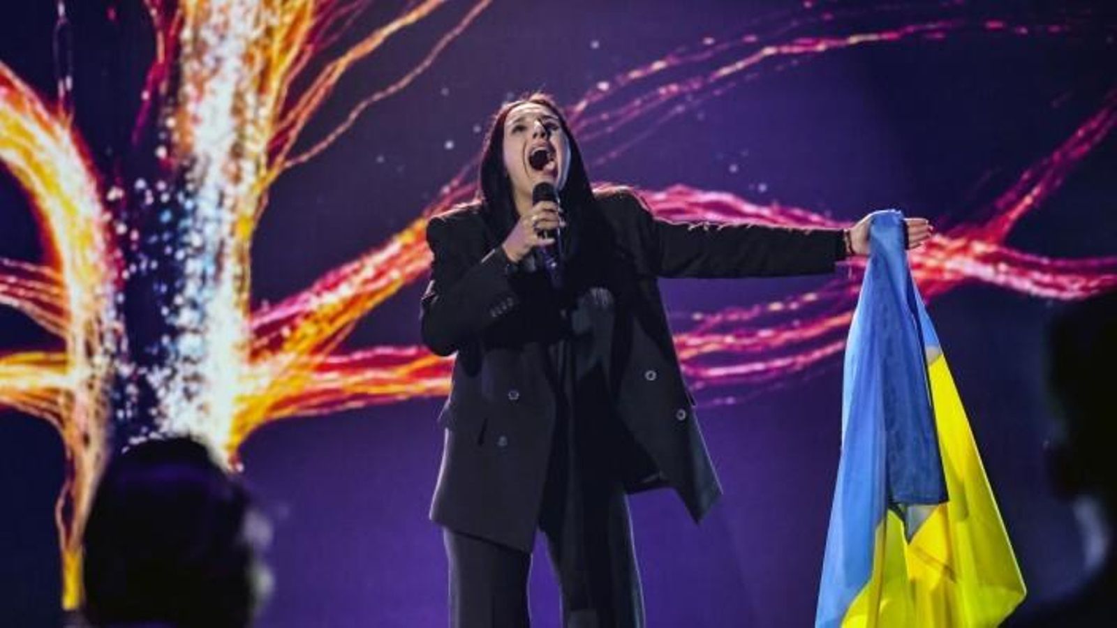 La ucraniana Jamala en la gala de la selección eurovisiva de Alemania