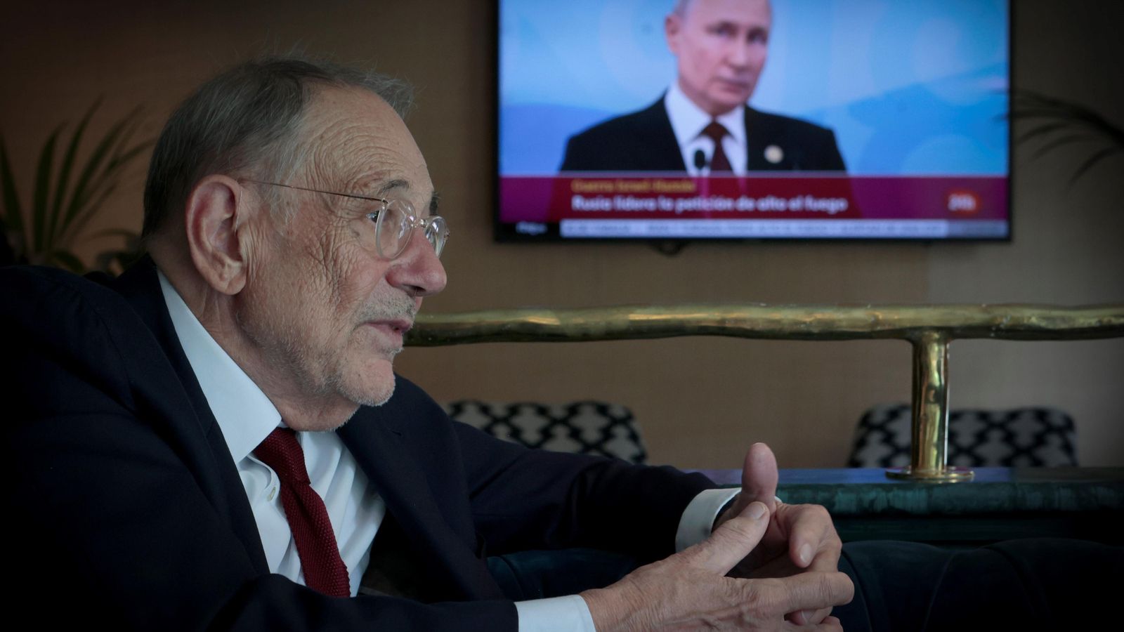 Solana, en un momento de la entrevista.