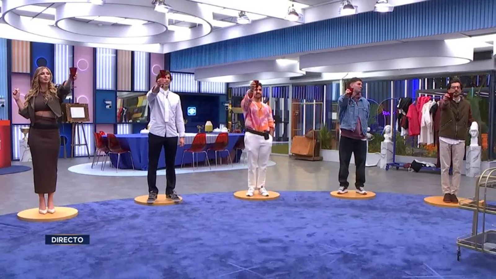 Los nominados momentos antes de la salvación