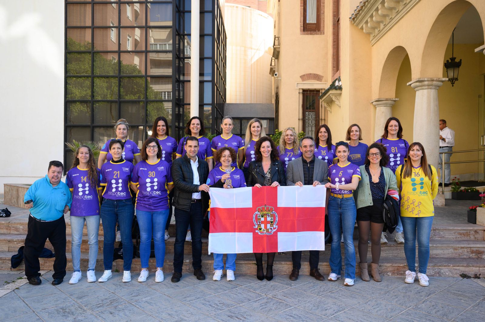 El equipo almeriense ha estado en la alcaldía