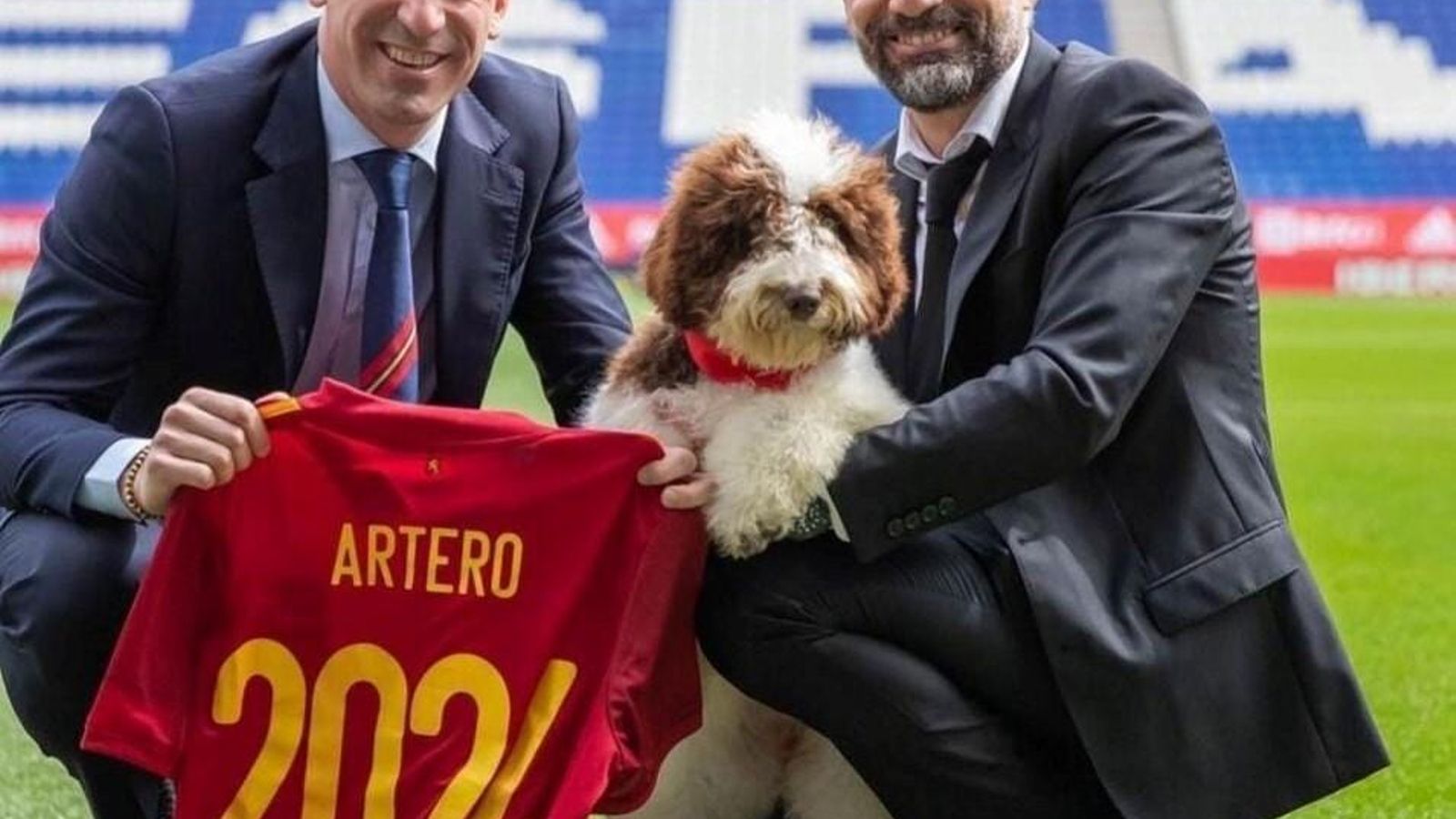 Luis Rubiales y Álex Artero presentan a Musa.