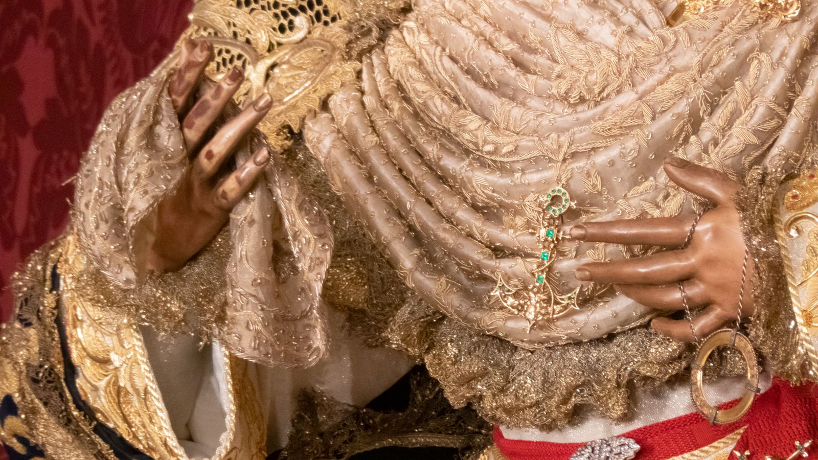 La Esperanza de Triana en su altar de septenario