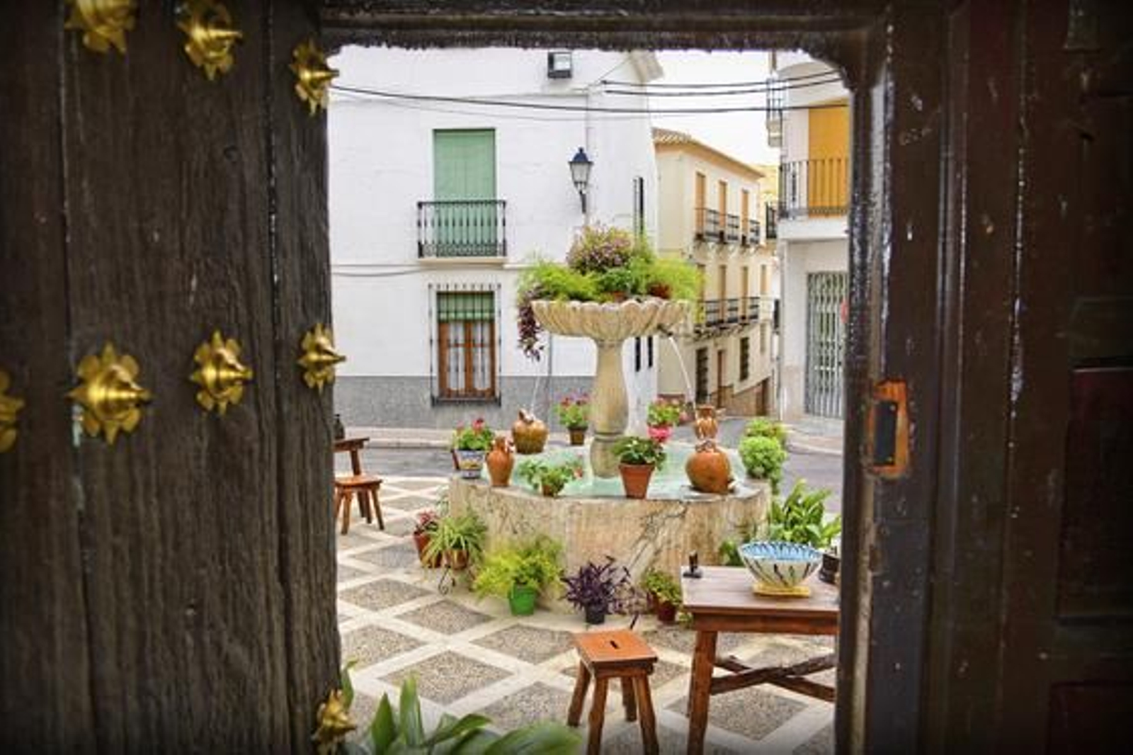 Plaza de las Cuatro Fuentes, Luque, primer premio de rincones típicos.