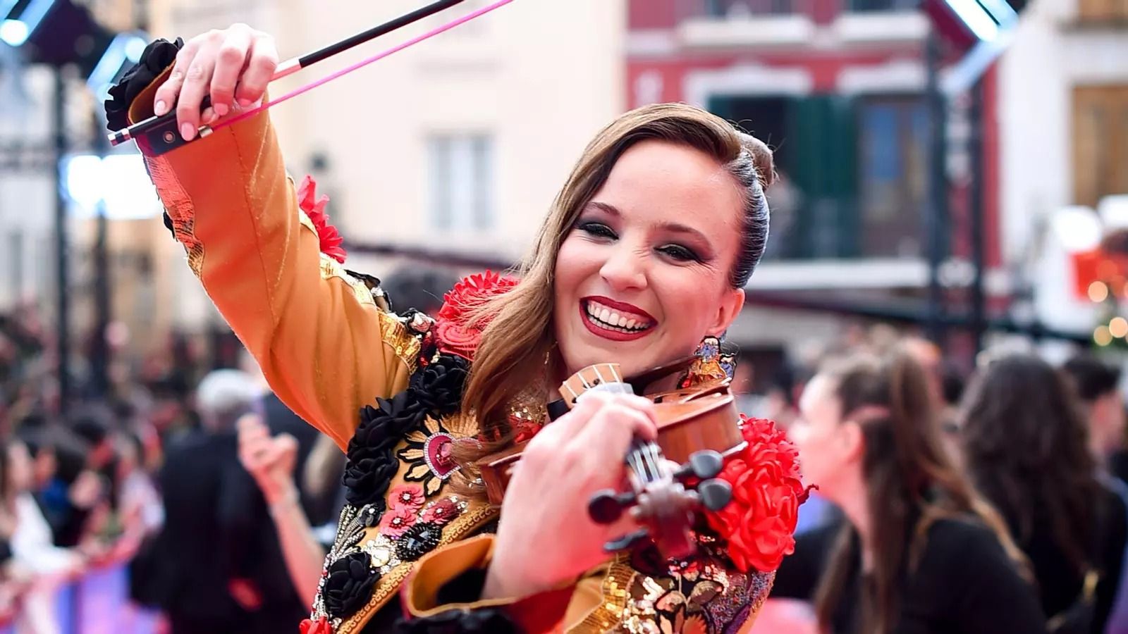 La violinista almonteña, Rocío Medina.