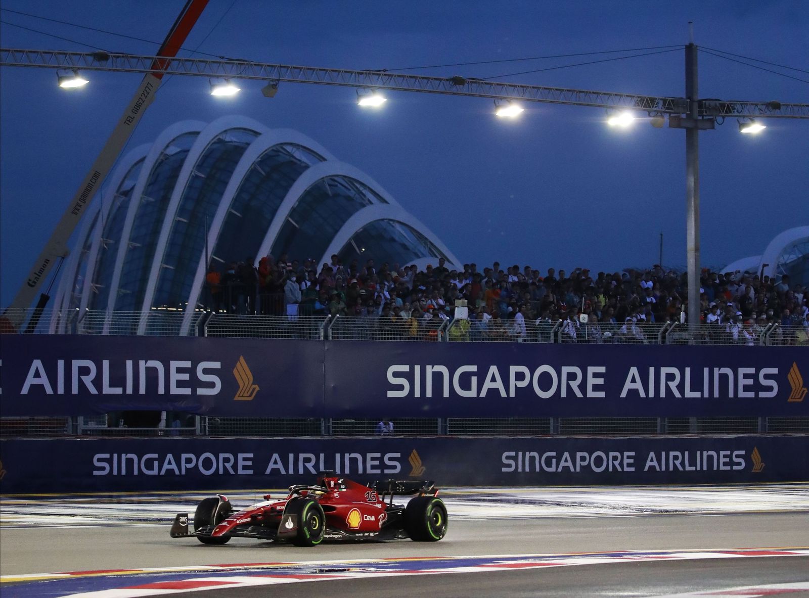 Leclerc saldrá primero este domingo en la lucha por el Gran Premio de Singapur.
