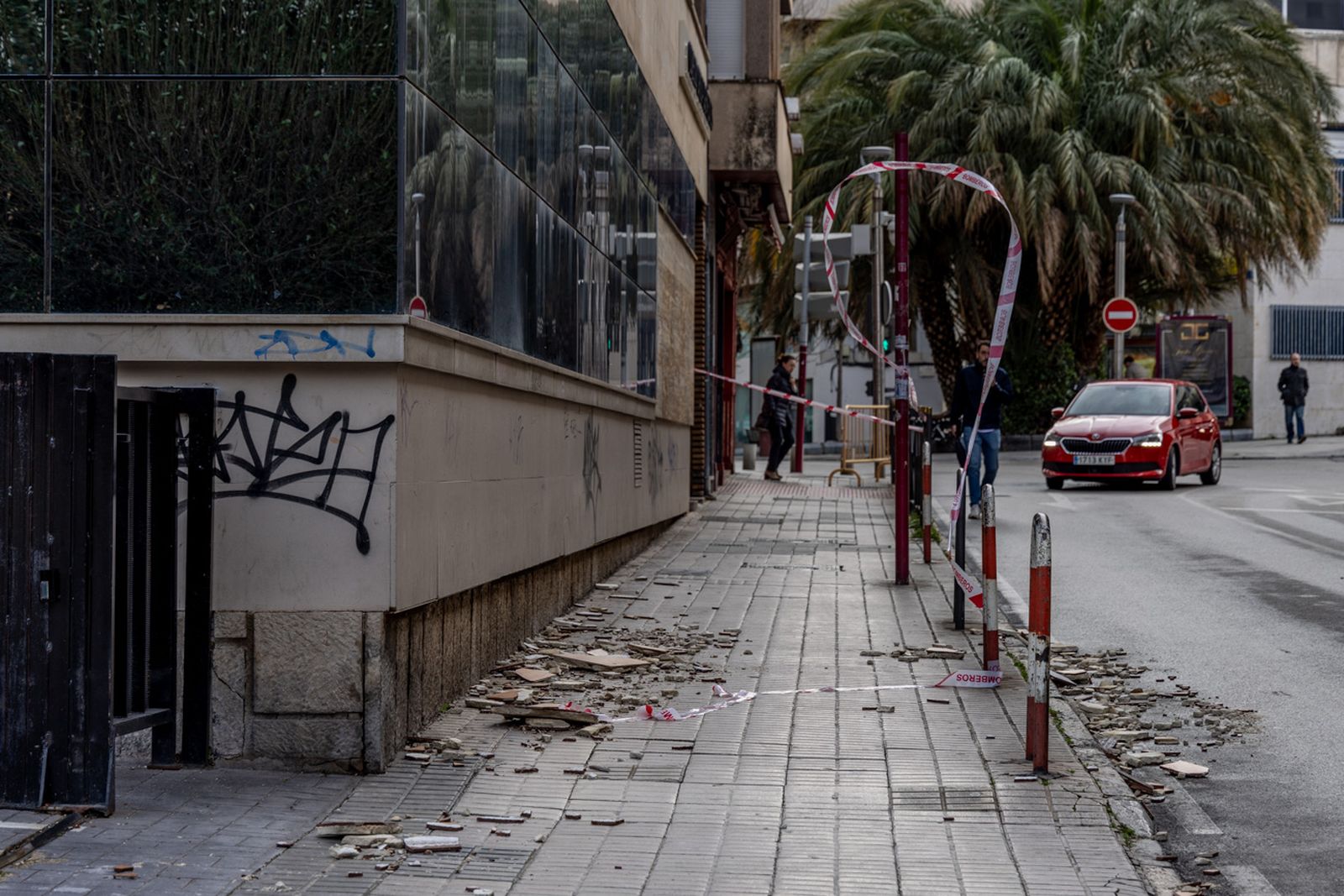 Las fuertes rachas de viento de la borrasca Leonardo dejan estas imágenes en Jaén
