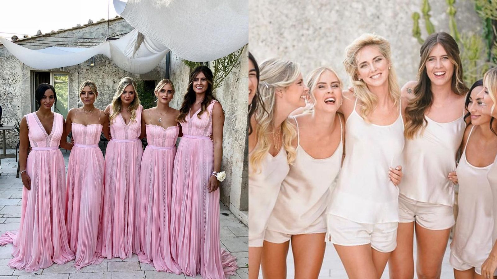 Las damas de honor de Chiara.