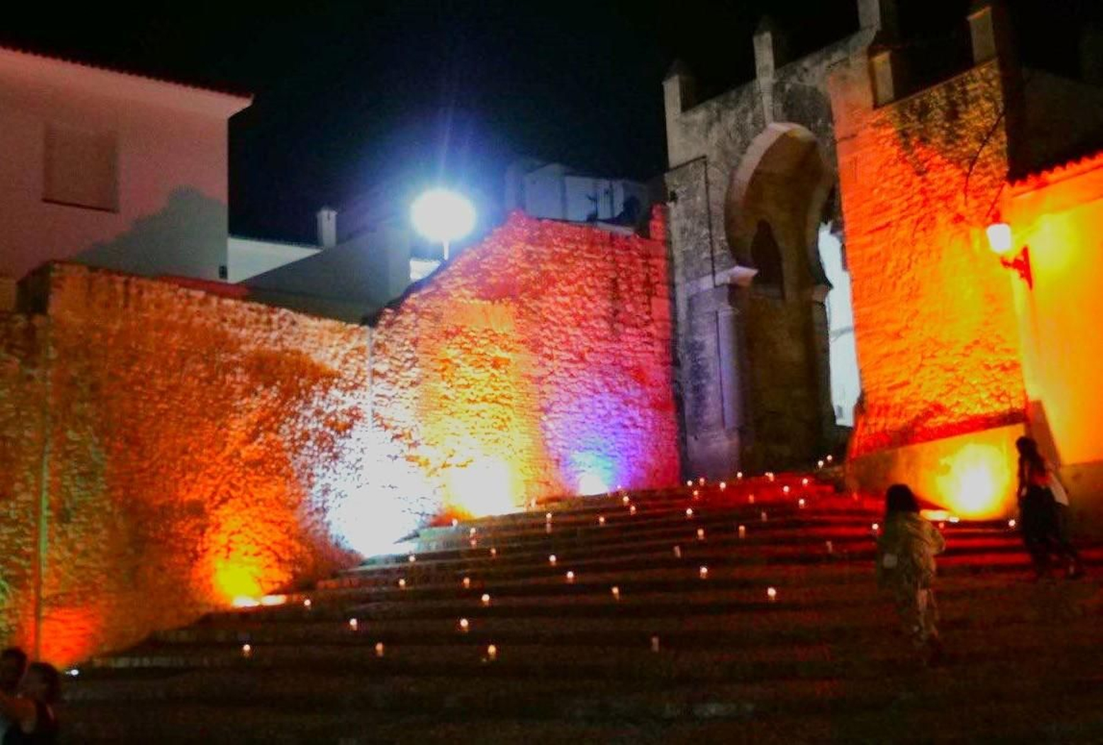 Arco de la Pastora iluminado en la edición anterior