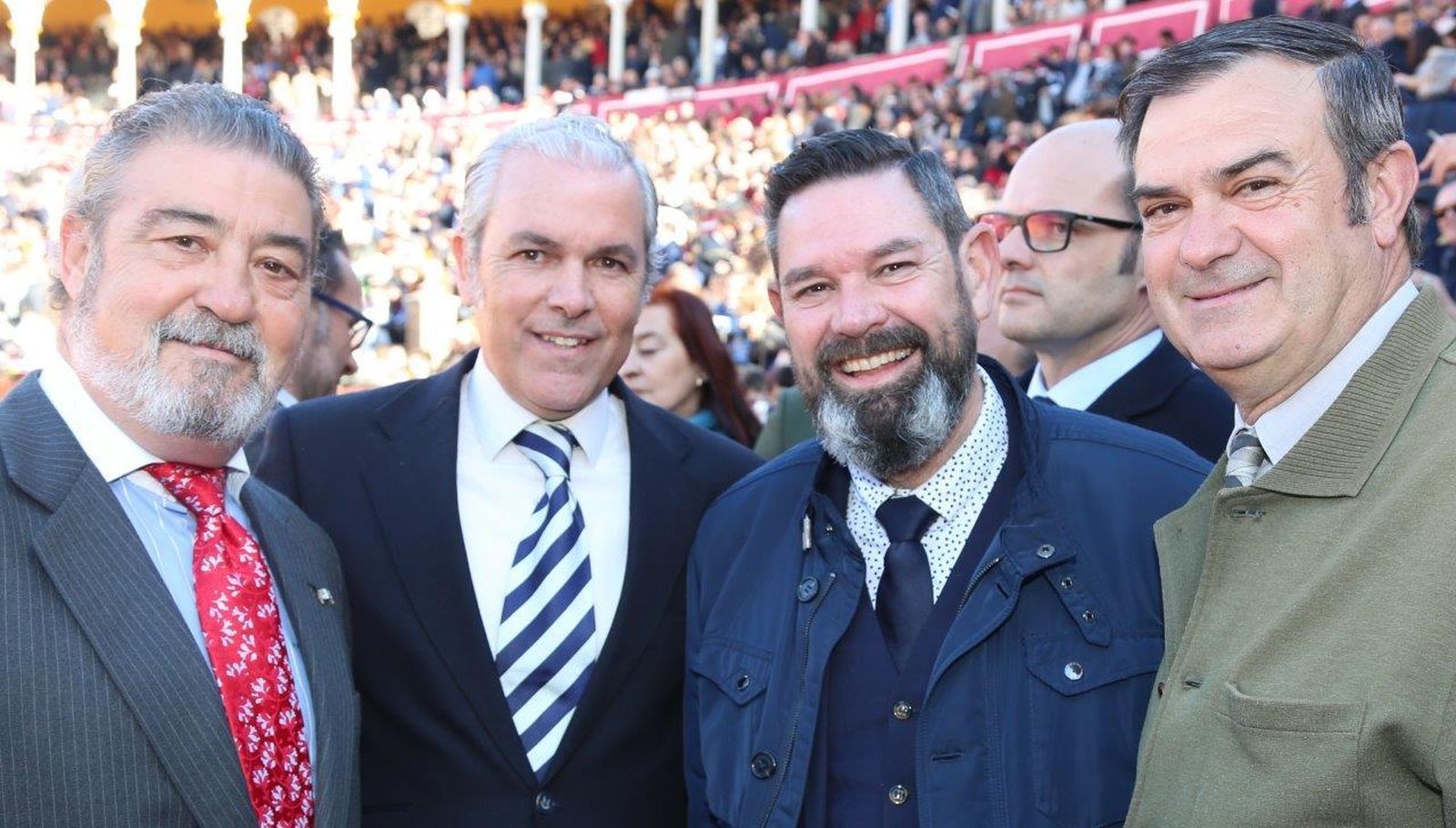 Antonio Mesa, José Antonio Mancheño, Demetrio Pérez y Juan León.