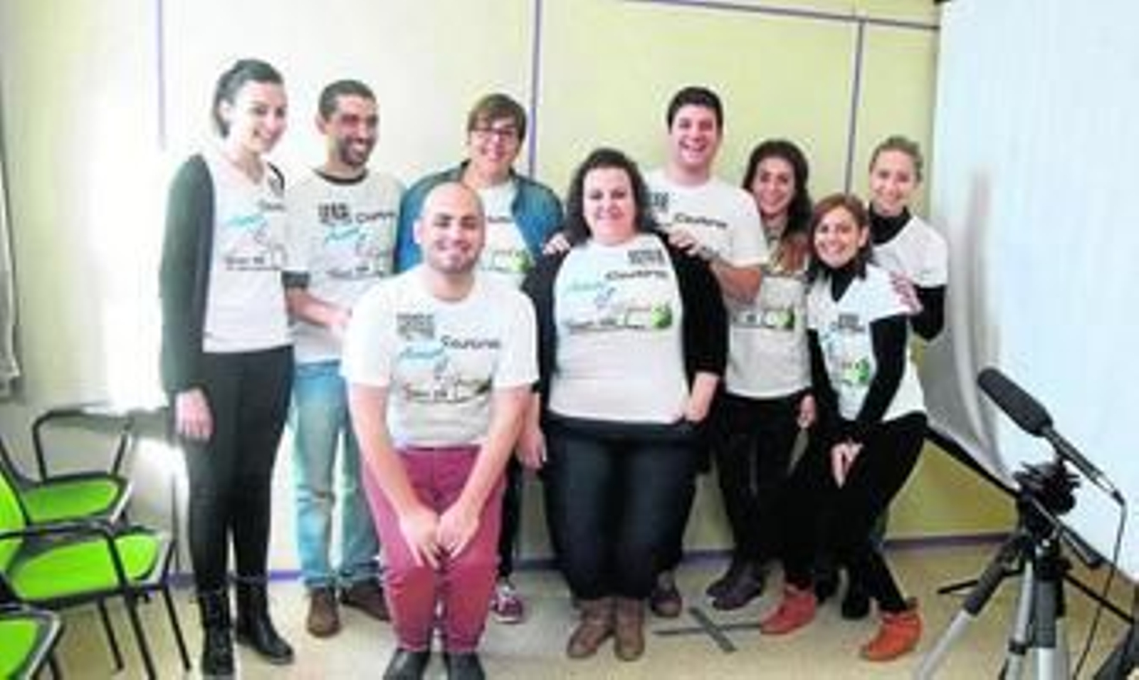 Aspirantes a los papeles de protagonistas y figuración del corto 'Amor o sexo'.