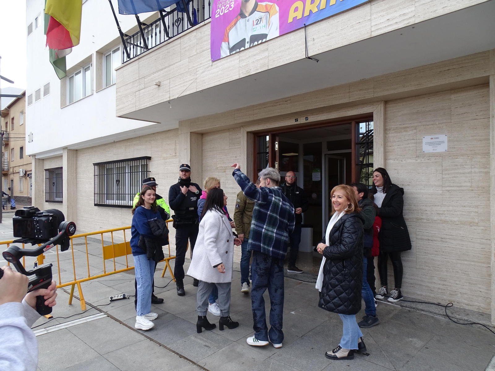 Así ha sido el recibimiento a Paul Thin en Armilla