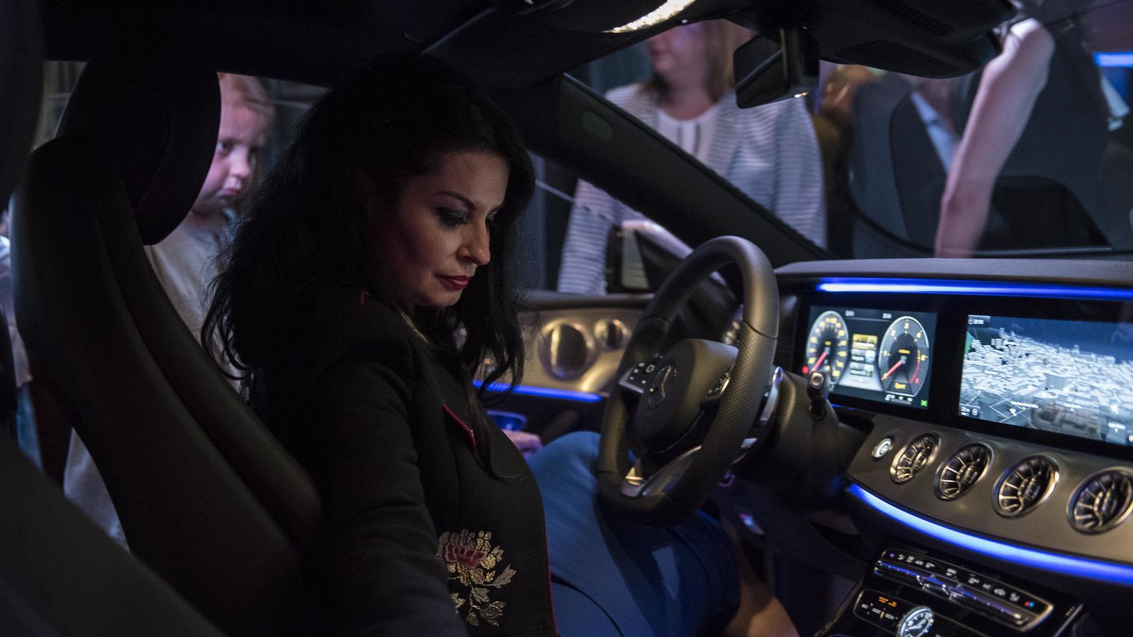 El interior del Clase E Coupé es muy llamativo.