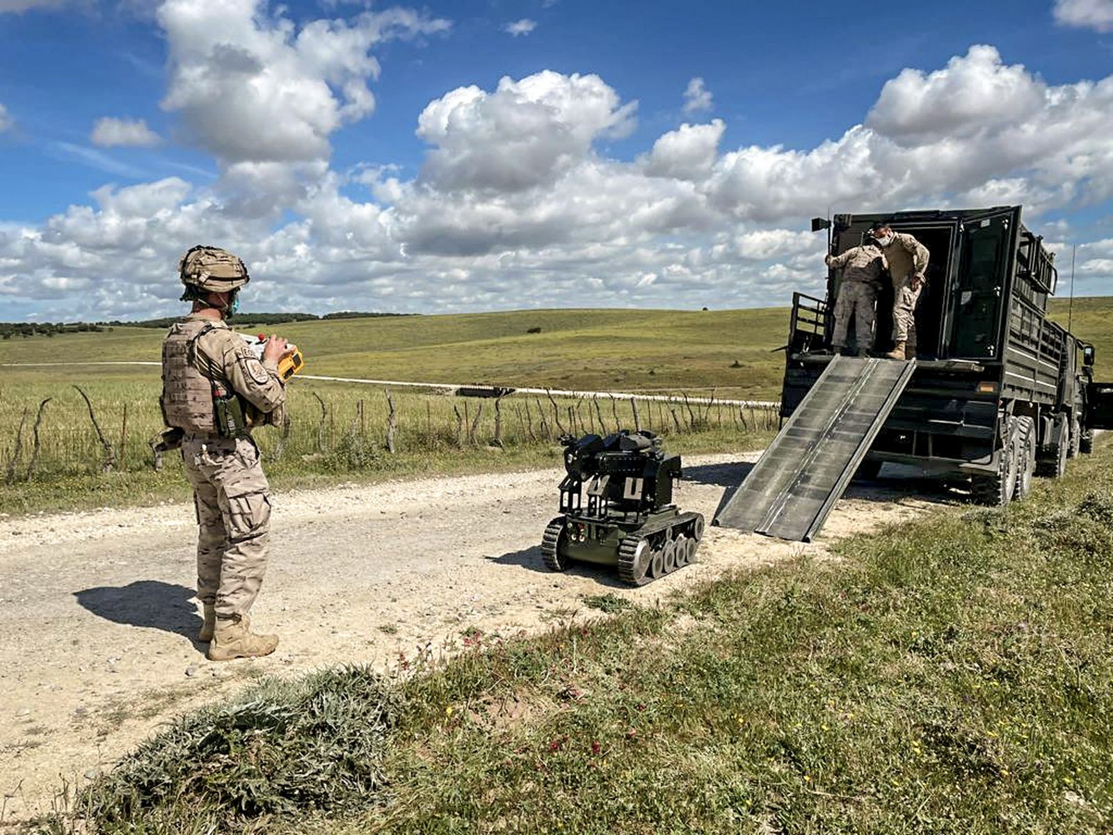 Imágenes de la Infantería de Marina en el Retín en Marfibex