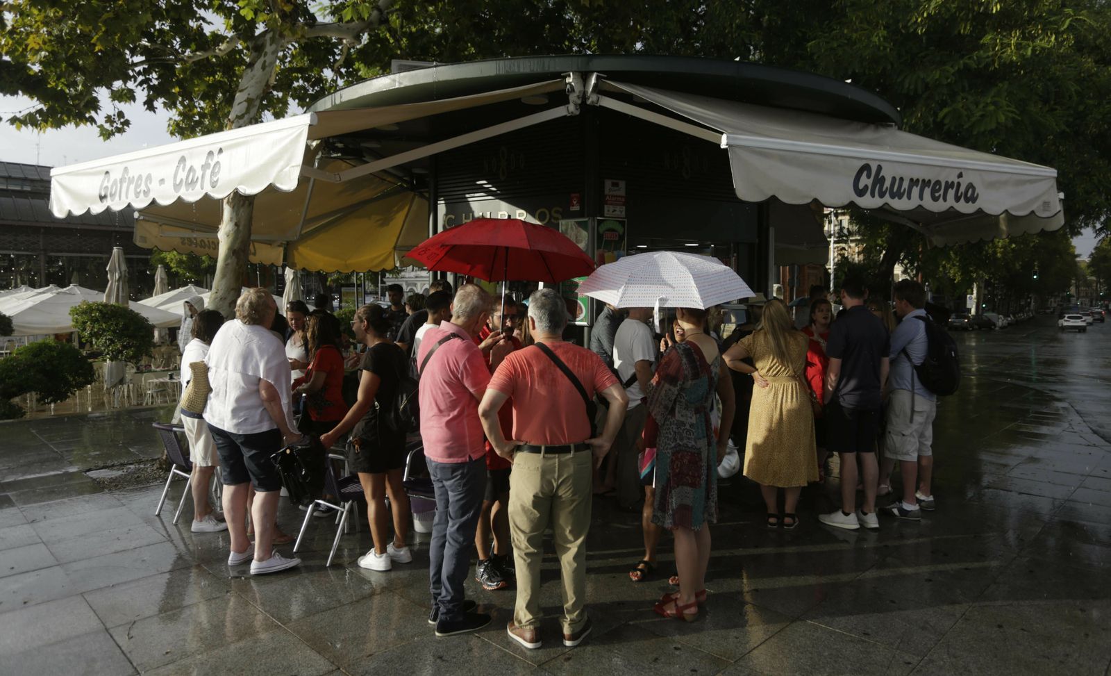 Las imágenes de la lluvia en Sevilla