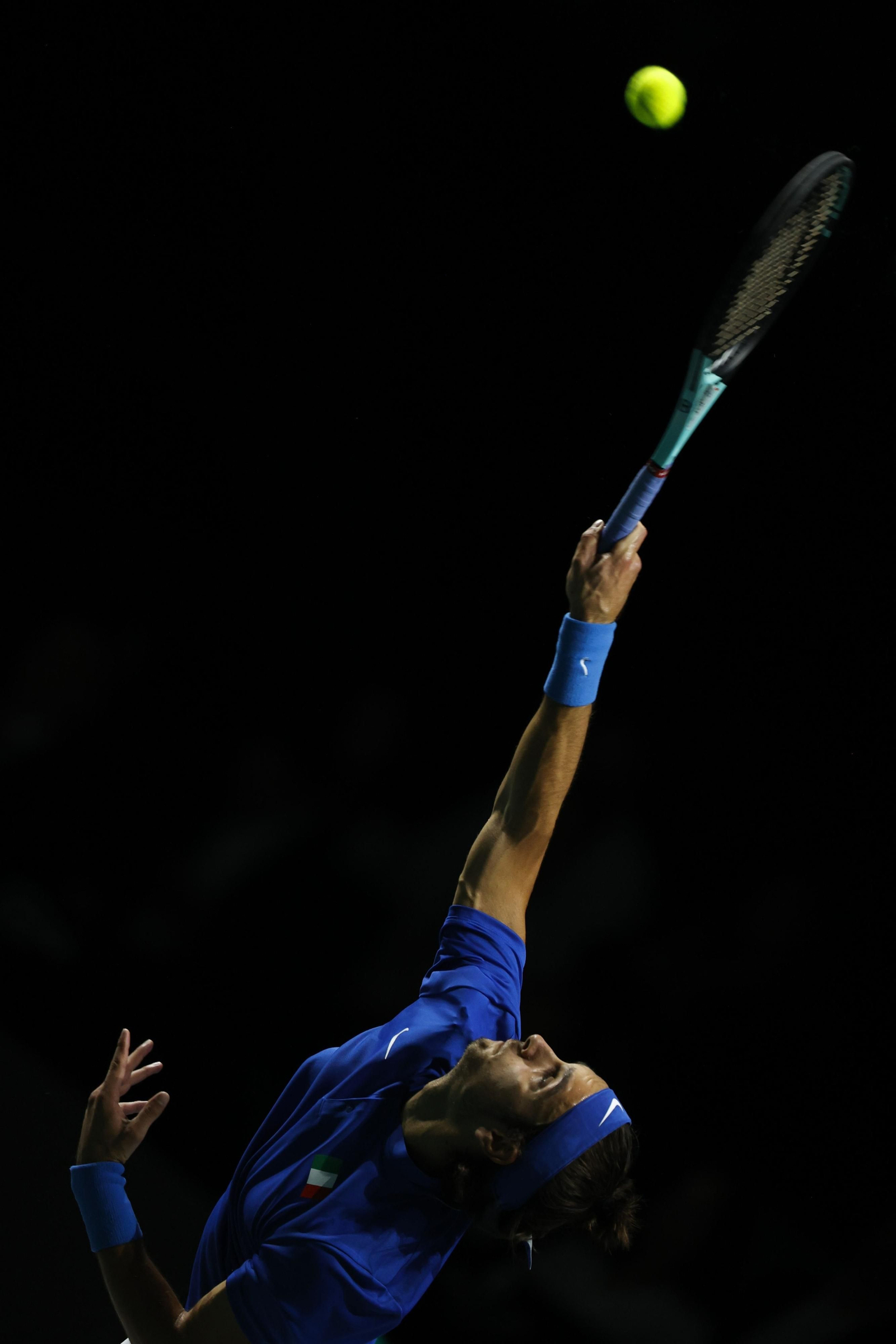 Copa Davis en Málaga: El Musetti-Kecmanovic, en fotos