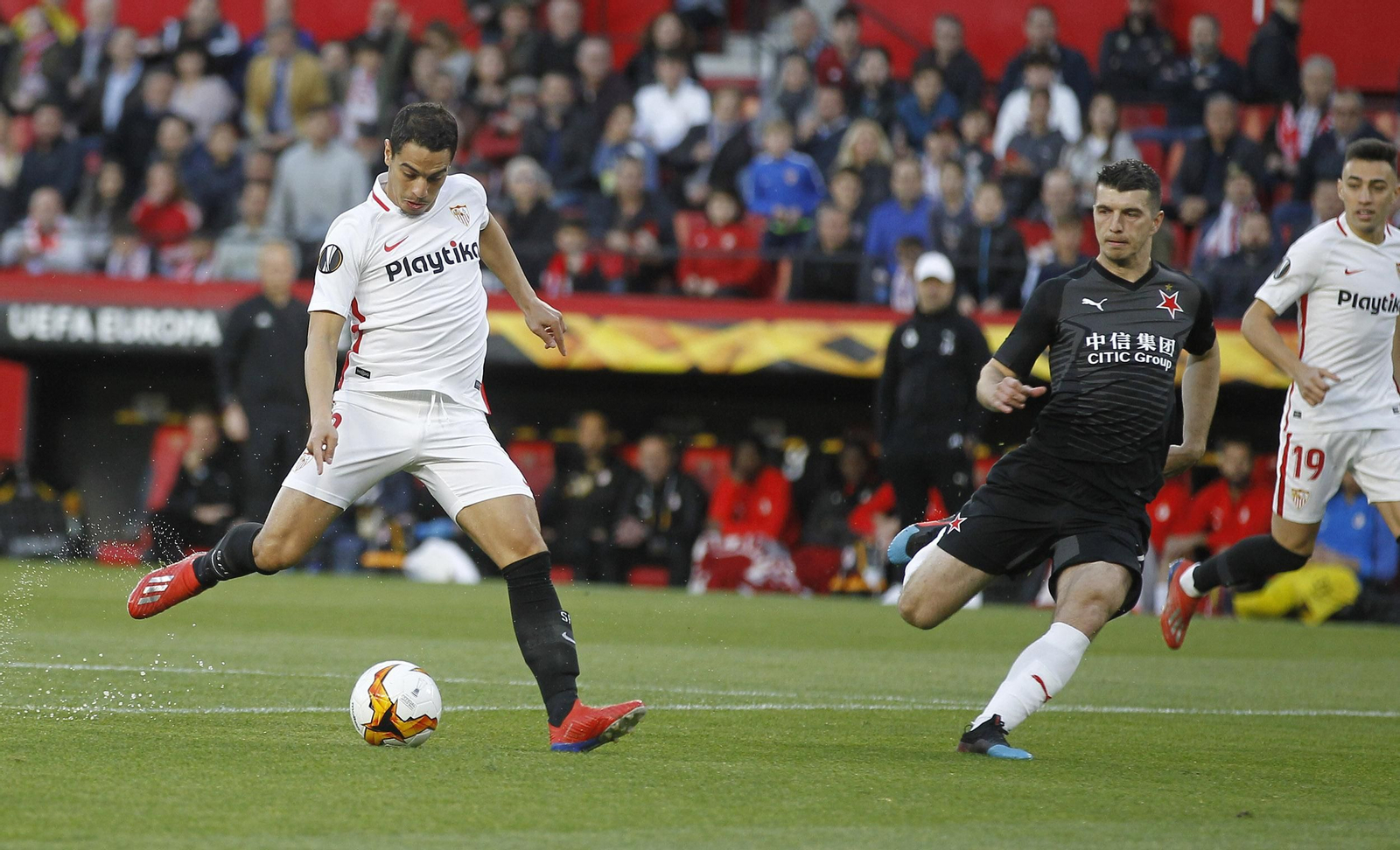 Las imágenes del Sevilla FC - Slavia de Praga