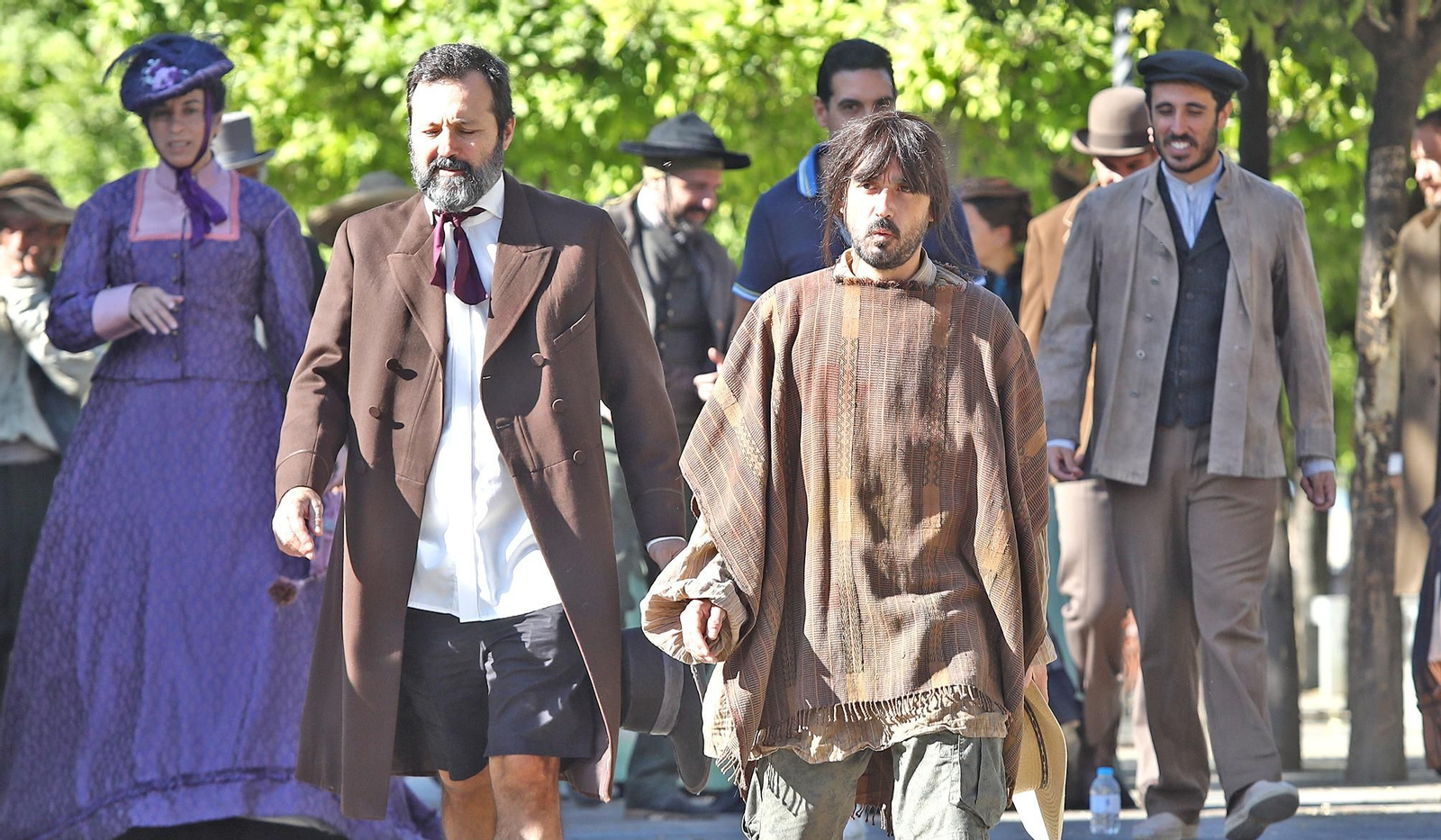 Imágenes de los días de rodaje en Jerez de la serie 'La Templanza'