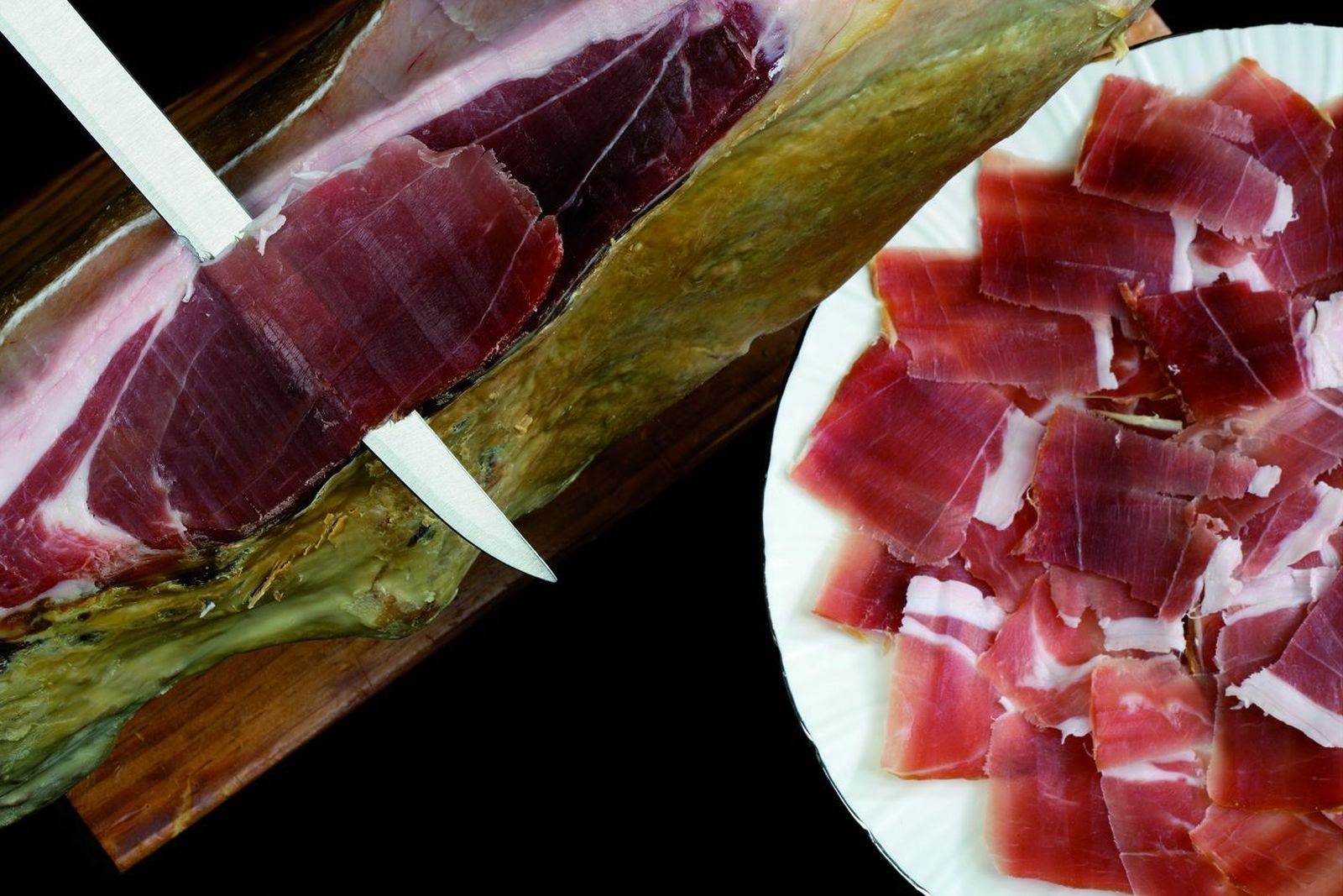 Imagen de archivo de un jamón ibérico