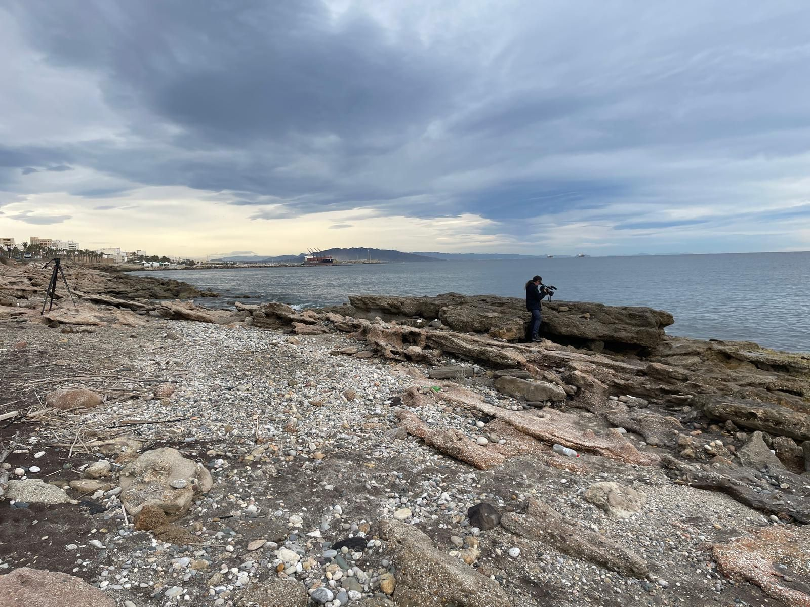 Lugar exacto donde se encontró el cuerpo del niño entre Garrucha y Mojácar.